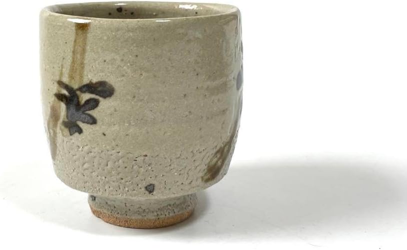 【本物保証】濱田庄司(浜田庄司）湯呑(くく鉄絵）共箱 美品 人間国宝 益子焼 本物保証】濱田庄司(浜田庄司）湯呑(くく鉄絵）共箱 美品 人間国宝